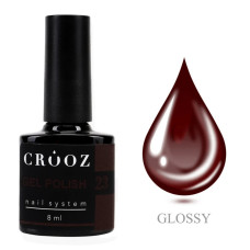Гель-лак Crooz Color №23 темно-бордовий, 8 мл