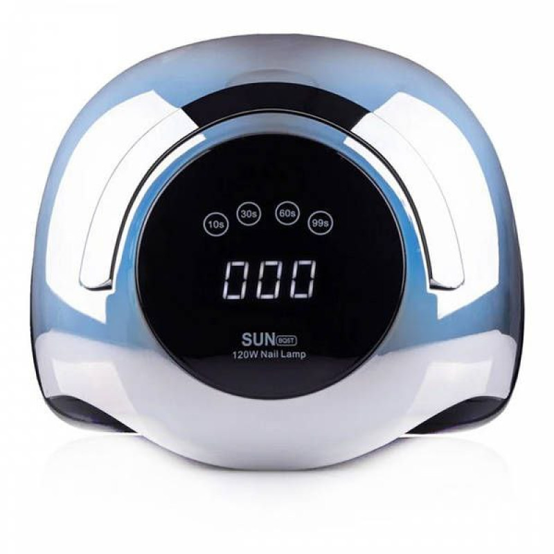 Професійна UVLED лампа BLUEQUE BQ5T Chrom Mirror, 120 Вт, дзеркальний срібний корпус для манікюру та педикюру