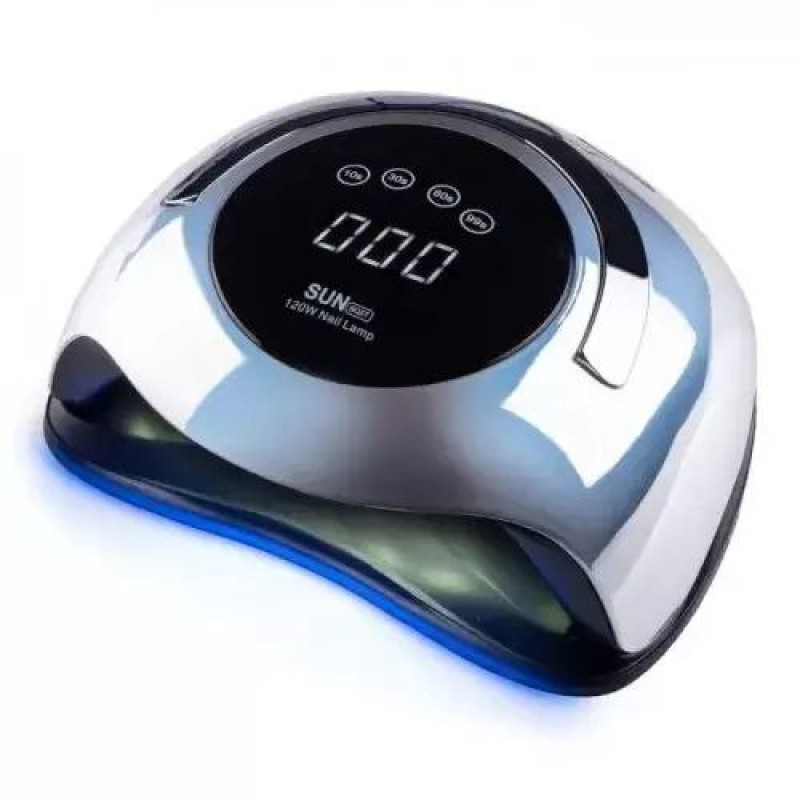 Професійна UVLED лампа BLUEQUE BQ5T Chrom Mirror, 120 Вт, дзеркальний срібний корпус для манікюру та педикюру