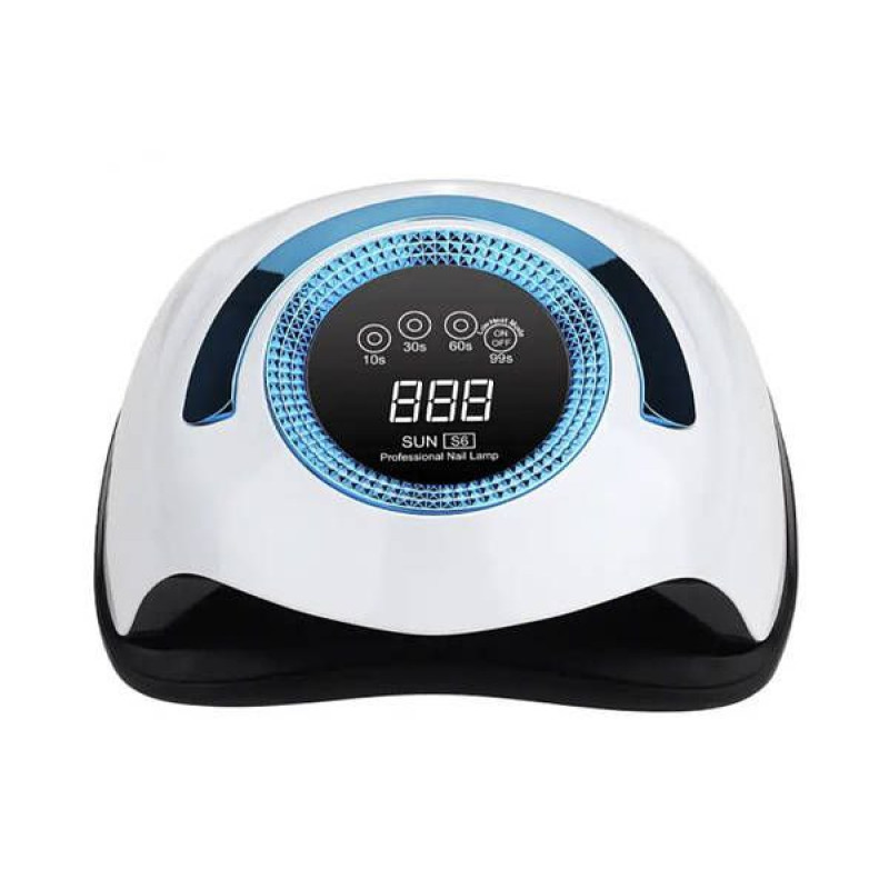 UVLED лампа SUN S6 168 Вт, професійна синя сушарка для манікюру та педикюру з LED-дисплеєм