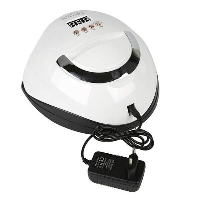 UVLED лампа SUN X6 MAX 220 Вт, професійна сушарка для манікюру та педикюру з таймером, дисплеєм і знімним дном