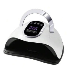 Універсальна лампа Sun X10 Max 150 Вт UVLED для сушіння гель-лаку, з дисплеєм і знімним дном, біла