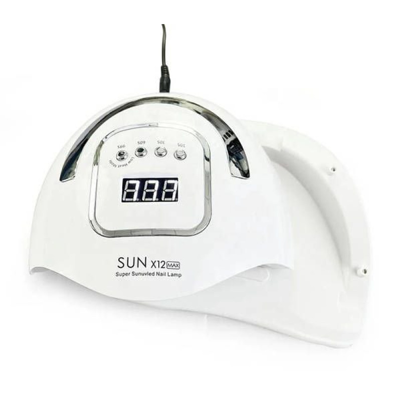 Універсальна лампа Sun X12 Max UVLED, 410 Вт, професійна сушарка для нігтів, білий корпус