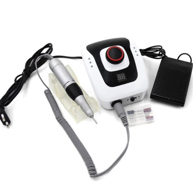 Професійний фрезер Nail Drill 508, 65 Вт / 35 000 об/хв, чорний апарат для обробки натуральних і штучних нігтів