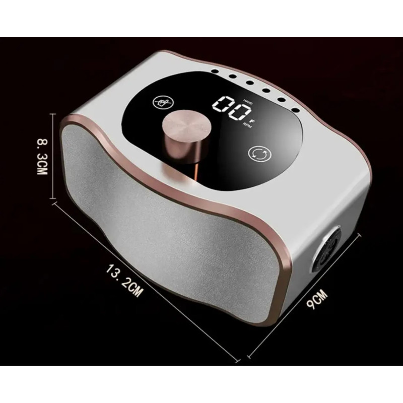 Фрезер BQ-104, 50 Вт / 35 000 об/хв — апарат для манікюру та педикюру з набором насадок у комплекті