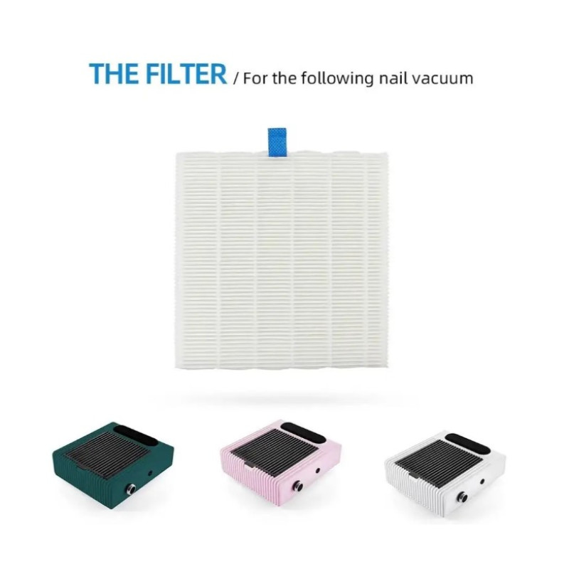 Багаторазовий НЕРА фільтр для манікюрної витяжки, 14,8х14,8 см