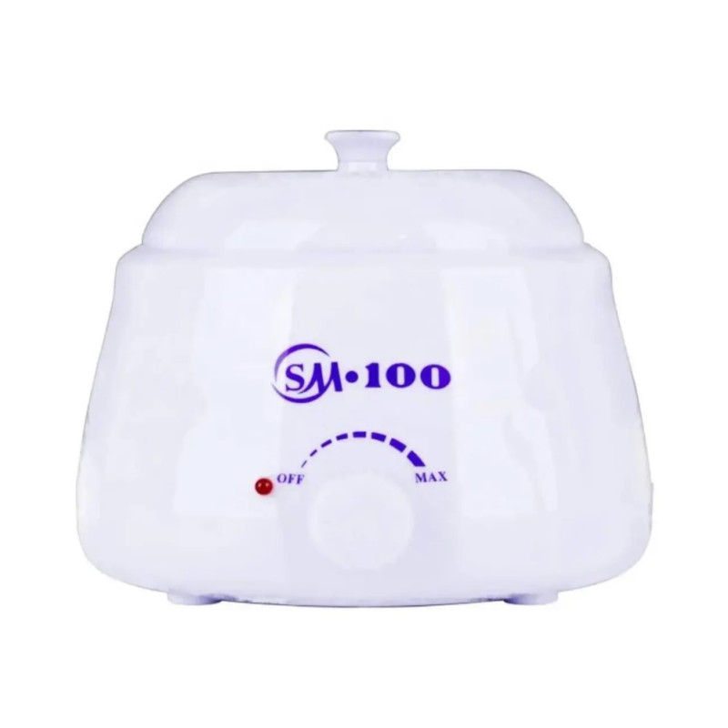 Апарат для депіляції воском SM-100, баночний, 500 мл, білий корпус, з регуляцією температури