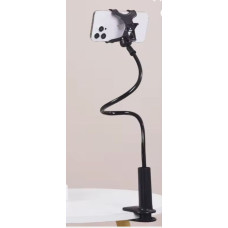 Універсальний гнучкий тримач для телефона з прищіпкою (чорний)