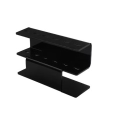 Акрилова підставка-органайзер для 6 пінцетів (чорна)