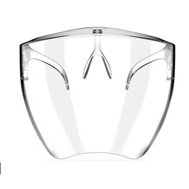Прозора захисна маска-окуляри для обличчя з антизапотіванням та захистом від бризок