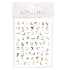 3D наклейки для нігтів Joyful Nail №1118 "Contour Beauty"
