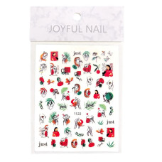 3D наклейки для нігтів Joyful Nail №1122 "Lady & Nature"