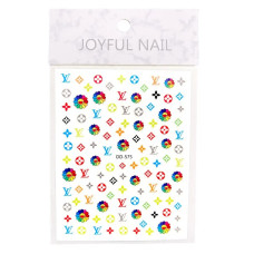 3D наклейки для нігтів Joyful Nail DD-575 "Flower Logo"