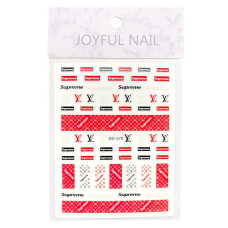 3D наклейки для нігтів Joyful Nail DD-579 "Logo Mania"
