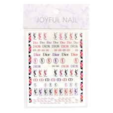 3D наклейки для нігтів Joyful Nail DD-583 "Trend Logos"
