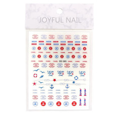 3D наклейки для нігтів Joyful Nail DD-585 "Marine Brand"