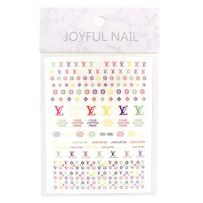 3D наклейки для нігтів Joyful Nail DD-586 "Multicolor Brand"