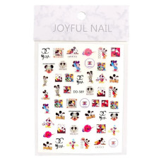 3D наклейки для нігтів Joyful Nail DD-589 "Luxury Mickey"