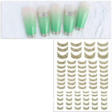 Гнучкі золоті наклейки-стрічки №3 (вигнуті дуги)