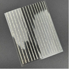 Гнучкі золоті наклейки-стрічки для нігтів №5 (прямі лінії)