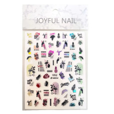 3D наклейки для нігтів Joyful Nail №1052 "Tropical Summer"