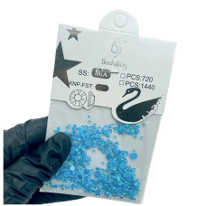 Набір неонових каменів №2 «Яскравий синій» для дизайну нігтів