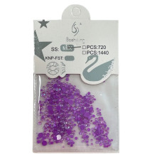 Набір неонових каменів №8 «Насичений фіолетовий» для дизайну нігтів