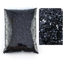 Чорні глянцеві стрази для нігтів SS6 (2 мм) — велика упаковка 10 000 шт.