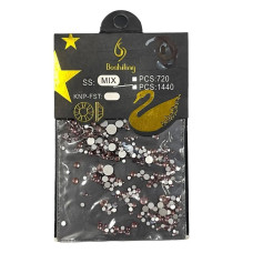 Набір стразів №15 «Шляхетна бронза» — мікс розмірів для інкрустації