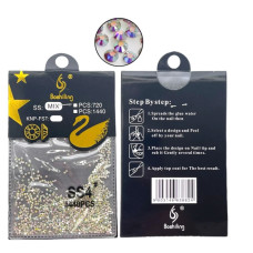 Стрази для нігтів «Хамелеон» SS4 AB — ультратонкий декор