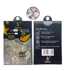 Стрази «Хамелеон» SS5 AB для манікюру — райдужне сяйво