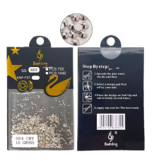 Кришталеві стрази «Срібло» SS4 CRY — ультрадрібний декор