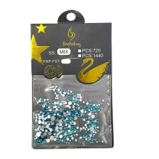 Набір стразів №19 «Морська хвиля» (Бірюзовий) для дизайну нігтів