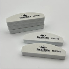 Баф-шліфувальник дуга mini Designer білий, 180/240 гріт