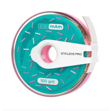 Staleks PRO Expert — Змінний файл-стрічка білий papmAm у котушці, 100 грит (6 метрів)