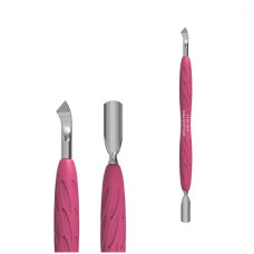 STALEKS Лопатка манікюрна з силіконовою ручкою UNIQ 10 TYPE 4.2 (пушер округлий вузький+лопать від)