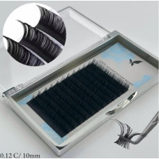 Вії Luxury Eyelashes — вигин C, товщина 0.12 мм, довжина 10 мм (12 ліній)