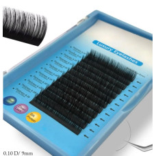 Вії Luxury Eyelashes — вигин D, товщина 0.10 мм, довжина 9 мм (12 ліній)
