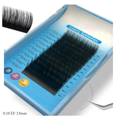Вії Luxury Eyelashes — вигин D, товщина 0.10 мм, довжина 13 мм (12 ліній)