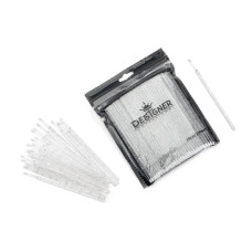 Мікробраші одноразові Designer для вій та брів (білі), 100 шт/уп