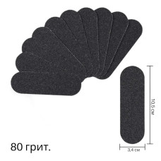 Набір змінних файлів на 80 грит для педикюрної пилки, 10 шт.уп.