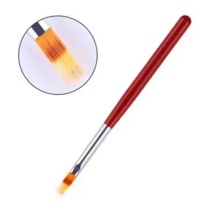 Пензель для Градієнта (Омбре) - Щітка з червоною ручкою