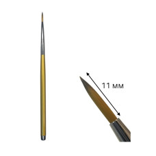 Пензель S3 Загострений (11 мм) - Для художнього манікюру та 3D-дизайну