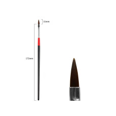 Пензель манікюрний L3 Загострений (11 мм) - Для акрилу, гелю та моделювання