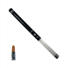 Гелевий пензель Овальний (Язик) No 2  З ковпачком та камінням