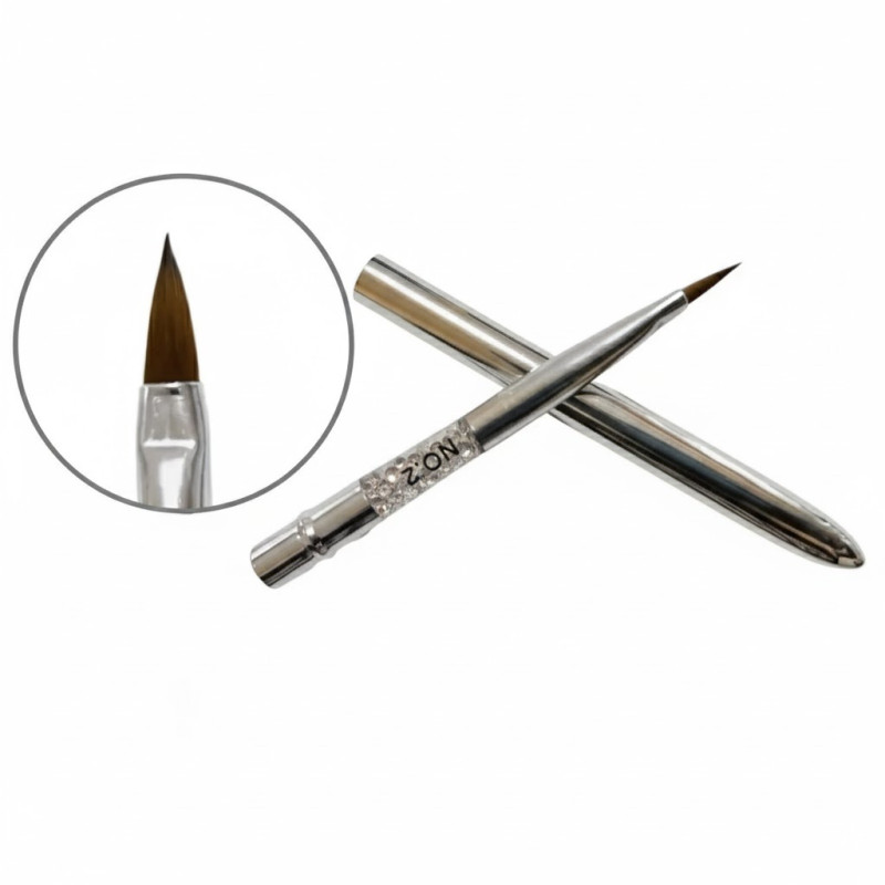 Пензель-трансформер Гострий No 2 (Акрил/Гель) - Для деталізації та 3D-дизайну
