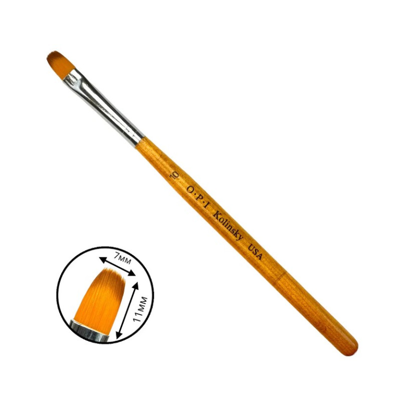 Пензель OPI Kolinsky Овал No 10 (7х11 мм) - Для експрес-нарощування та об'єму