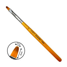 Пензель OPI Kolinsky Овал No 4 (5х8 мм) - Універсал для моделювання гелем/акрилом