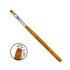 Пензель OPI Kolinsky Квадрат No 6 (5х9 мм) - Для швидкого нарощування гелем/акрилом