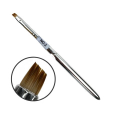 Пензель-трансформер Скошений No 2 (Гель/Полігель) - Для ідеальної лінії кутикули